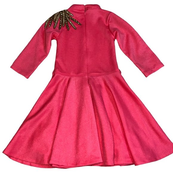Tiny Queen Girl's Clothing Coral Pageant Interview or Appearance Dress 6-8 - Picture 4 of 7